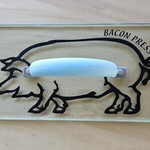 Prepology Glass Bacon Press with Pig